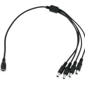 4er Strom Verteiler für cctv Überwachnungskameras 4x Strom Splitter Kabel 12V DC – Bild 1