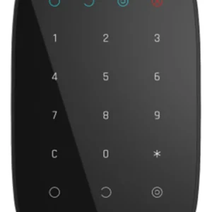 AJAX | Bedienfeld | LED-Statusanzeige | Geheime Panikfunktion | Schwarz | KeyPad – Bild 1