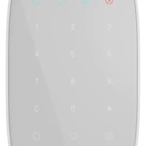 AJAX | Bedienfeld | LED-Statusanzeige | Geheime Panikfunktion | Weiß | KeyPad – Bild 1