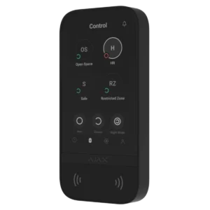 AJAX | Bedienteil | Touchscreen | Autorisierung per Tag + Code + Smartphone | Schwarz | Keypad Touch – Bild 3