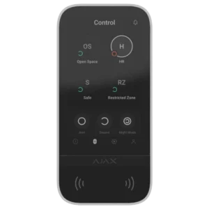 AJAX | Bedienteil | Touchscreen | Autorisierung per Tag + Code + Smartphone | Weiß | Keypad Touch – Bild 1