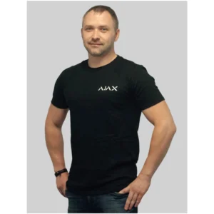 AJAX | T-Shirt "Pro" | Baumwolle | Schwarz | Beidseitiger Aufdruck | Größe: XL – Bild 1