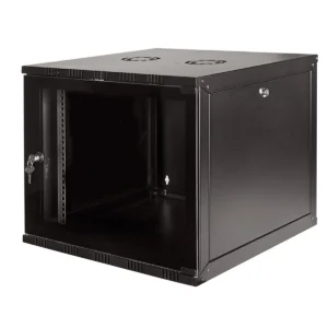 GOLIATH 19" Wandgehäuse | 6HE | 540x550mm | Serverschrank | Schwarz | Vormontiert – Bild 1