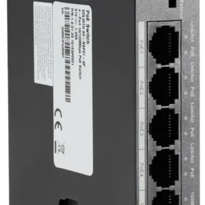 GOLIATH 4-Port PoE Switch + 1-Port Gigabit Uplink, RJ45 10/100Mbps, Max 30W/Port, Gesamtleistung 58W – Bild 3