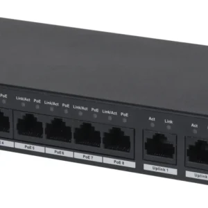 GOLIATH 8-Port PoE Switch | +2 Base-T/X Port | 10/100/1000 Mbps | Max 30W/Port | Gesamtleistung 96W – Bild 1