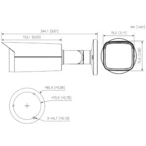 GOLIATH HDCVI 4K Kamera | 8 MP | 3.6mm | WDR | 80m IR | Mikrofon | IP67 | 4K Starlight Serie – Bild 2
