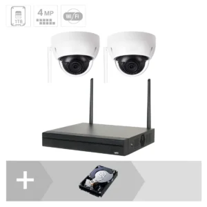 GOLIATH IP WLAN Dome Kamera Set | 2x4 MP | 2.8 mm | 30m IR | App | Metall | IP67 | IK10 | WiFi Set – Bild 1
