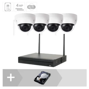 GOLIATH IP WLAN Dome Kamera Set | 4x4 MP | 2.8 mm | 30m IR | App | Metall | IP67 | IK10 | WiFi Set – Bild 1