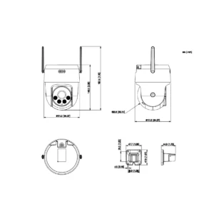 GOLIATH IP WLAN PT Kamera | 5 MP | 4 mm | Pan-Tilt | 30m IR | 2 Way Audio | IVS | WiFi IO Serie – Bild 3