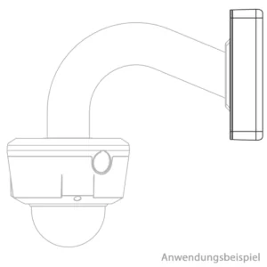 GOLIATH Junction Box Halterung Installationsbox Aluminium M20 Wandhalterung PTZ weiß AV-HDC-Z12 – Bild 3