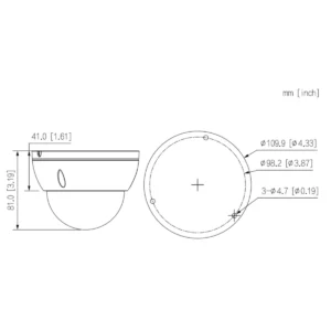 GOLIATH Starlight IP Dome Kamera | 4 MP | 2.8mm | WDR | 30m IR | SMD+ | Mikro | PoE | SMART Serie – Bild 2
