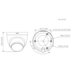 GOLIATH Starlight IP Dome Kamera | 8 MP | 2.8mm | WDR | 30m IR | SMD+ | Ton | PoE | 4K Black Serie – Bild 3