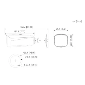GOLIATH Starlight IP Kamera | 8 MP | 2.8mm | WDR | 30m IR | Mikrofon | SMD 3.0 | PoE | 4K Dual Serie – Bild 3