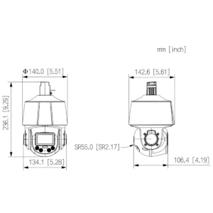 GOLIATH Starlight IP PTZ Kamera | 4 MP | WDR | 50m IR | Ton | Lautsprecher | SMD+ | PoE | Dual Serie – Bild 3