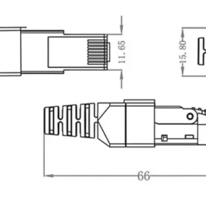 RJ45 Stecker | Werkzeuglos | 10 GBit/s | 500MHz | PoE++ | CAT 6 | CAT 7 | Netzwerkstecker – Bild 2